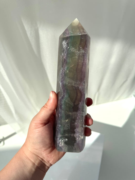 Statement Fluorite Tower with Mica