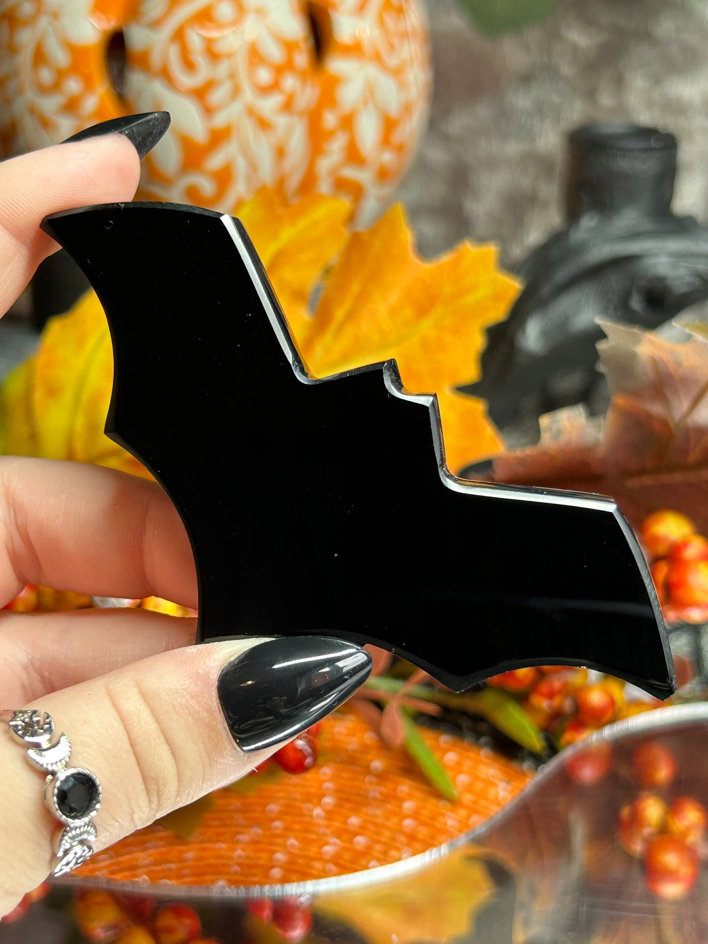 Black Obsidian Bats from Mexico
