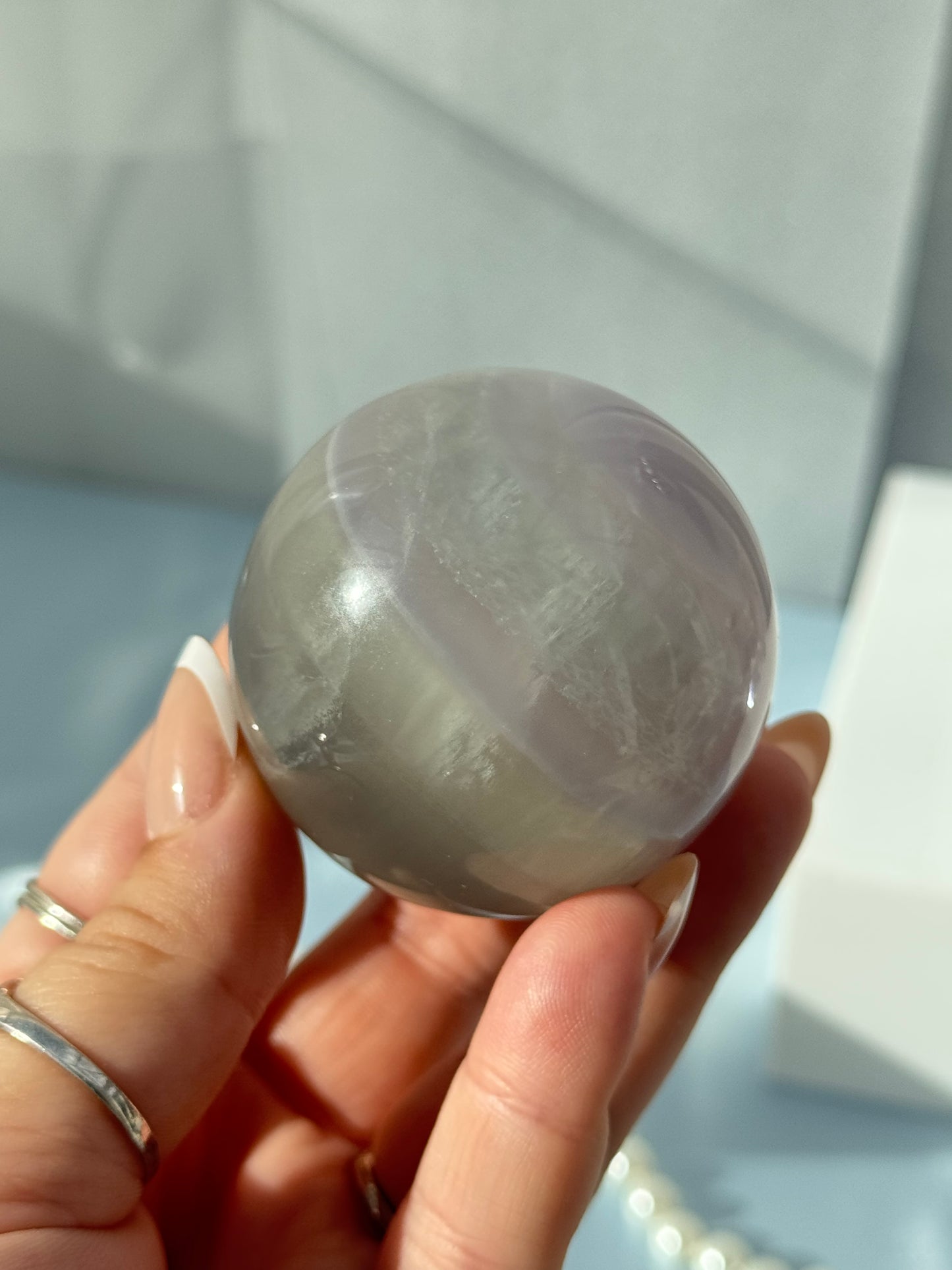 Lavender Fluorite Sphere