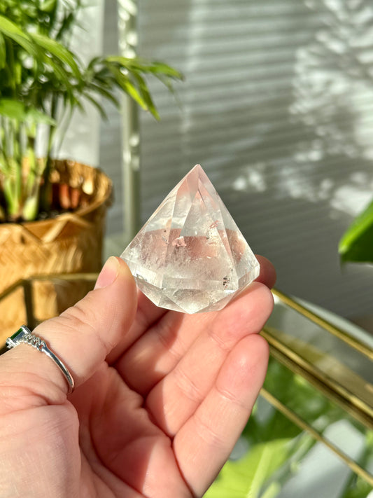 Clear Quartz Diamond from Brazil