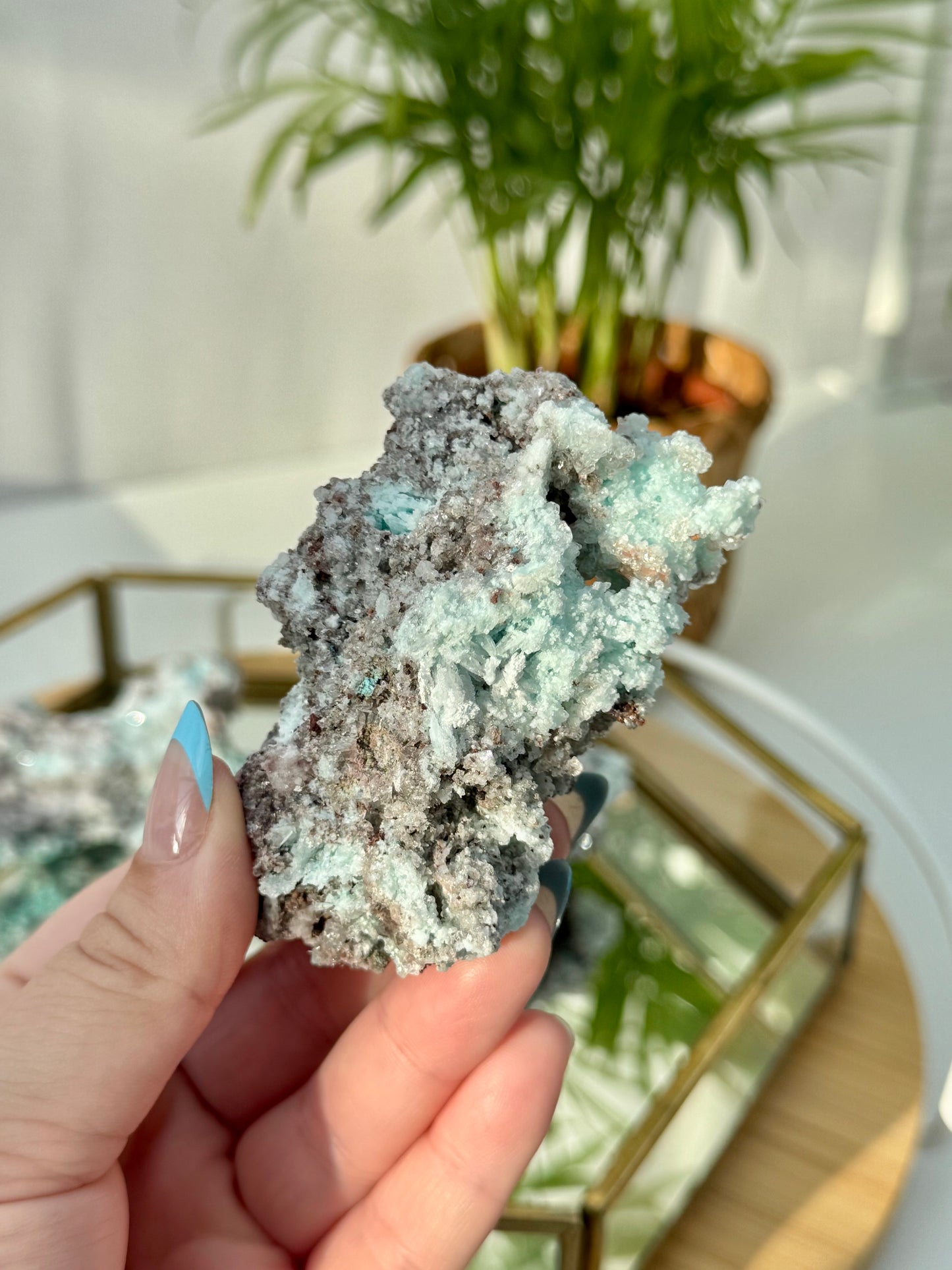 Copper Calcite from Mexico