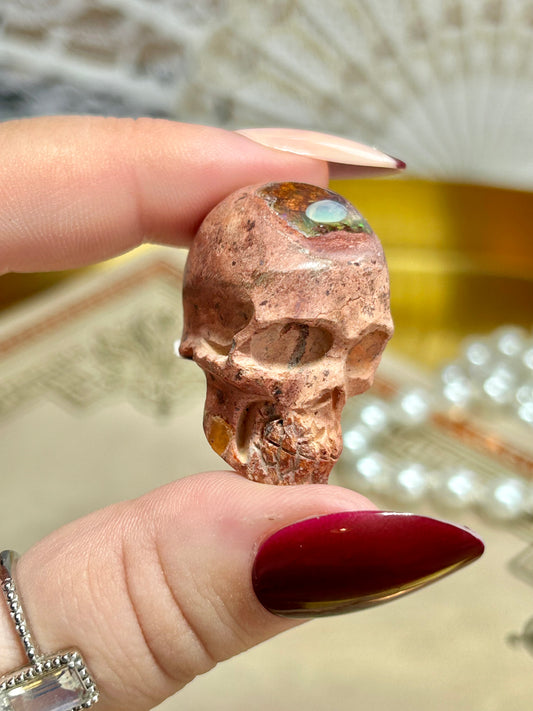 Mexican Opal Skulls