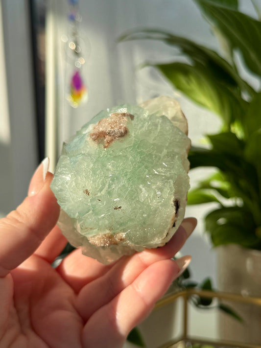 Green Apophyllite from India