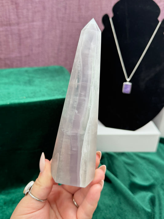 Lavender Fluorite Obelisks