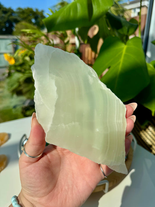 Green Calcite Slabs from Mexico