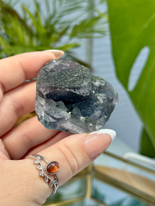 Cubic Fluorite with Pyrite