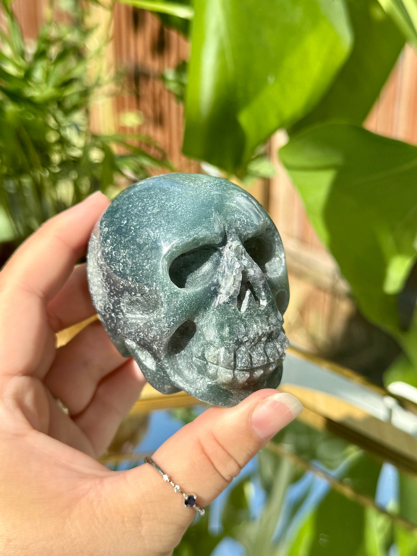 Grape Agate Skulls