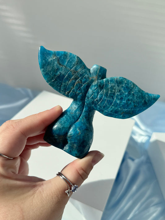Blue Apatite Lady Body with Angel Wings