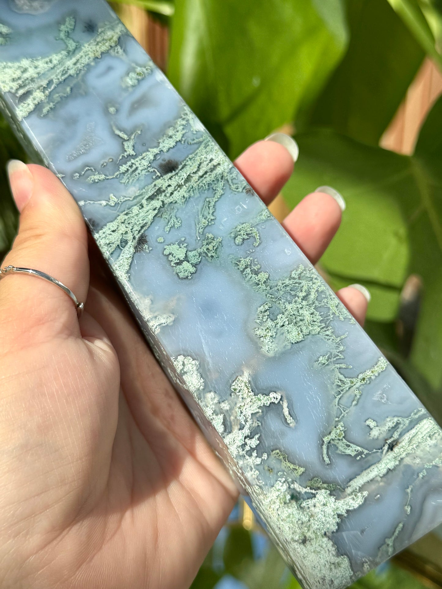 Statement Moss Agate Tower