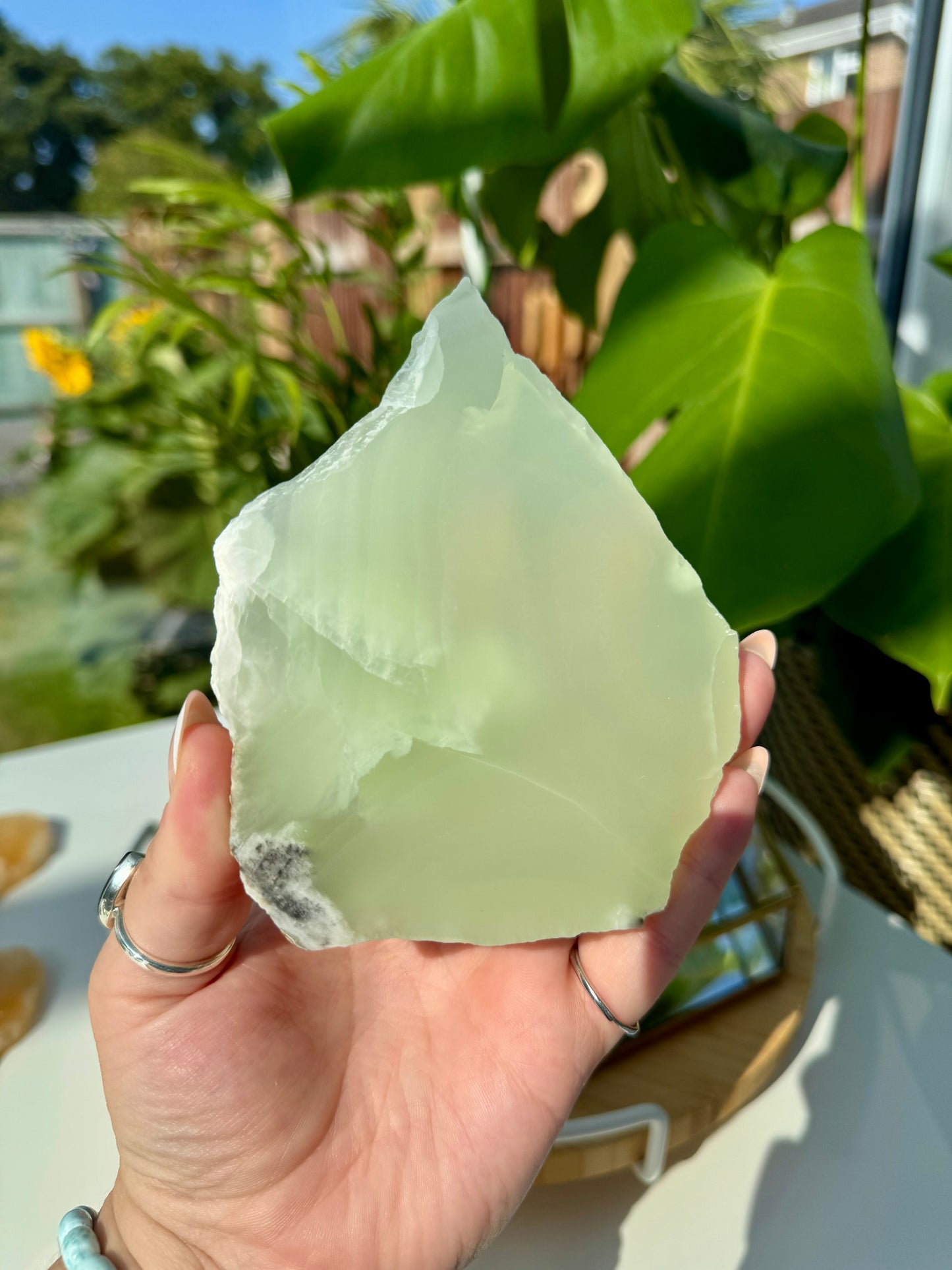 Green Calcite Slabs from Mexico