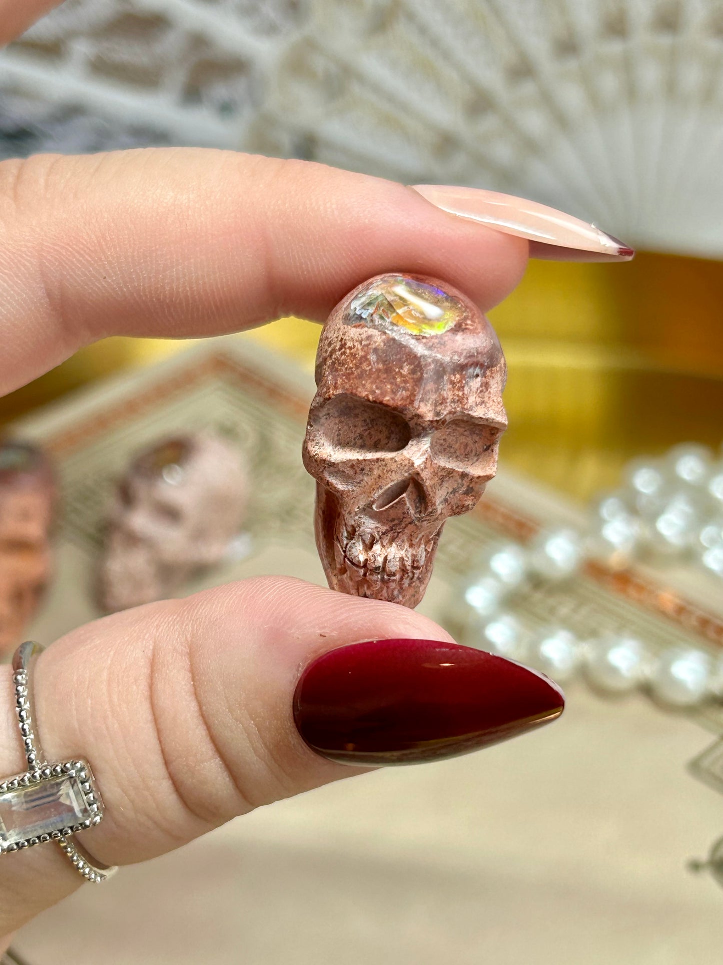 Mexican Opal Skulls