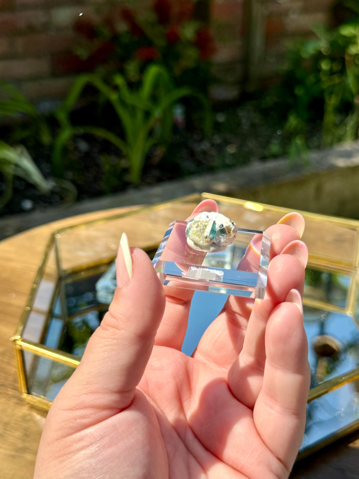 Blue Tourmaline on Matrix