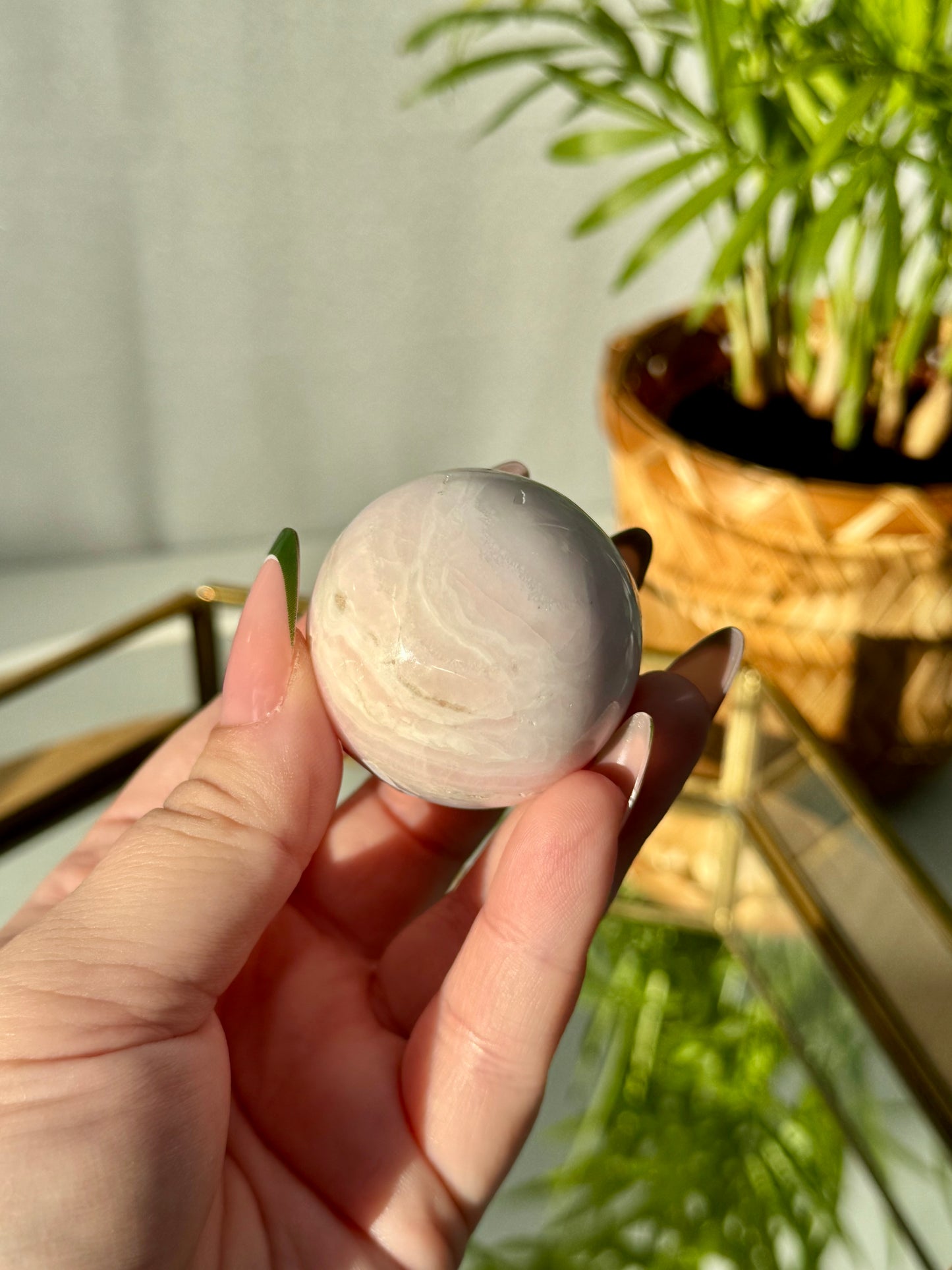 Peruvian Mangano Calcite Sphere