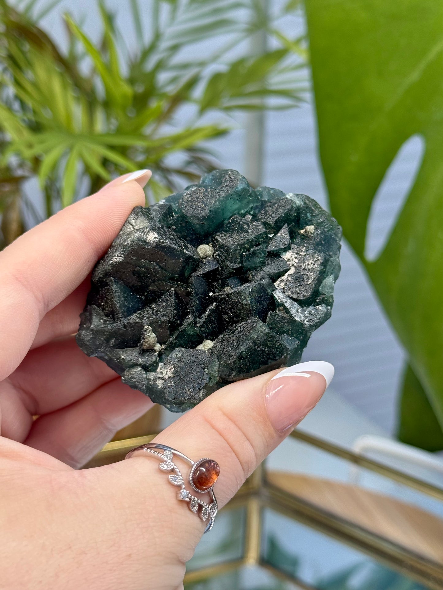 Cubic Fluorite with Pyrite