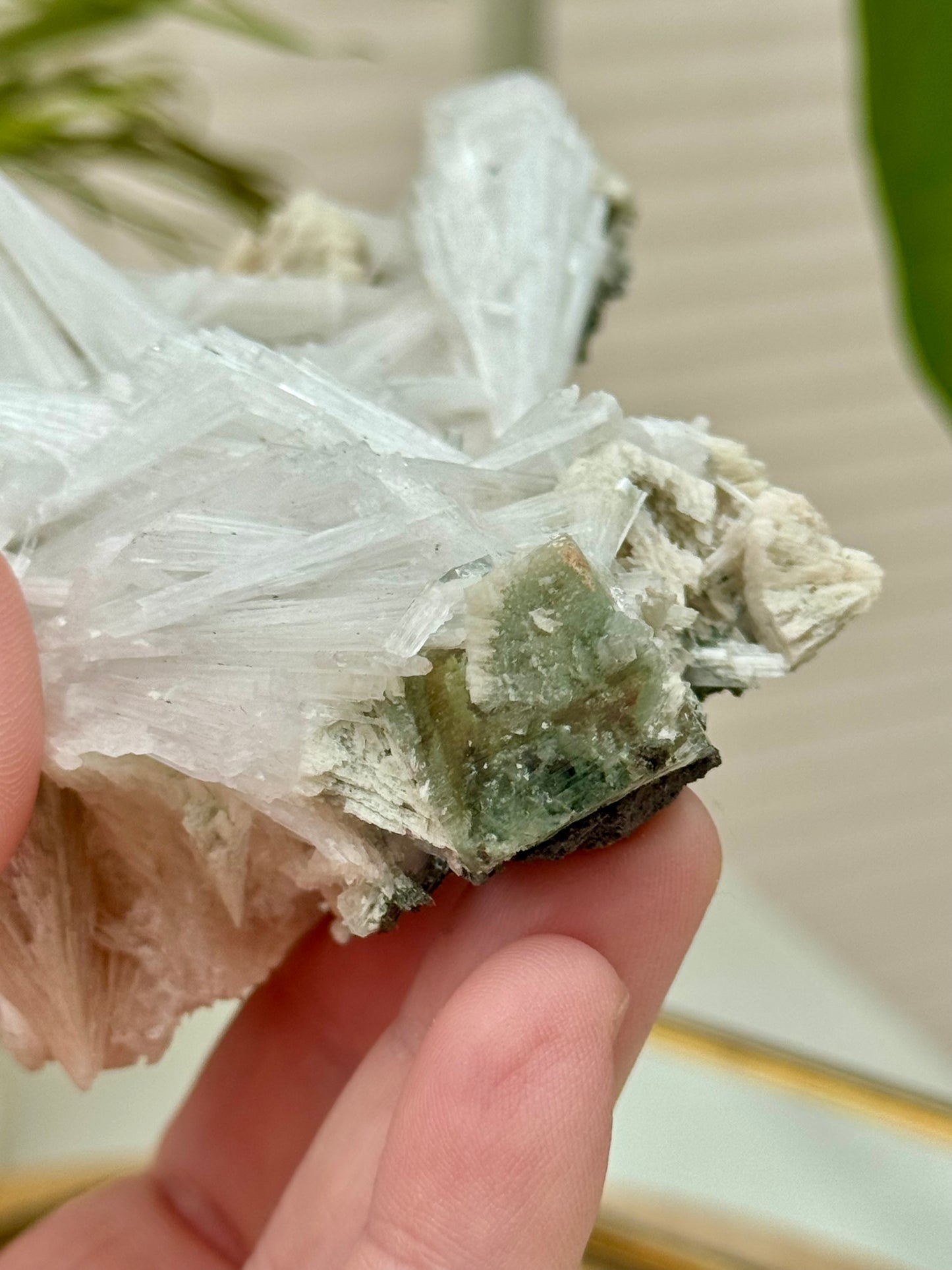 Scolecite, Mordenite Zeolite Specimen from India