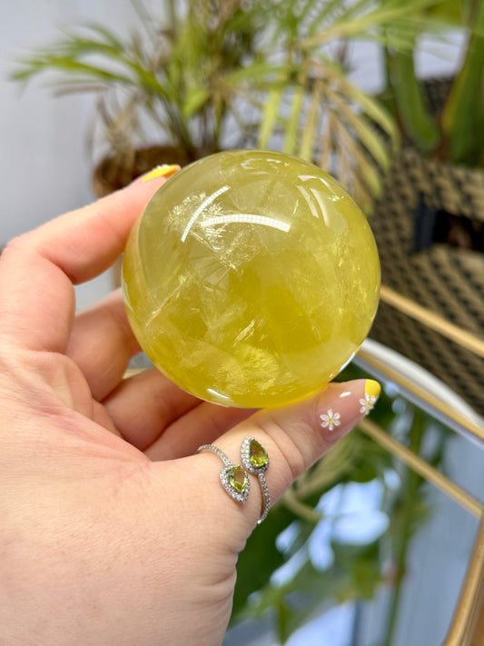 Lemon Quartz Spheres