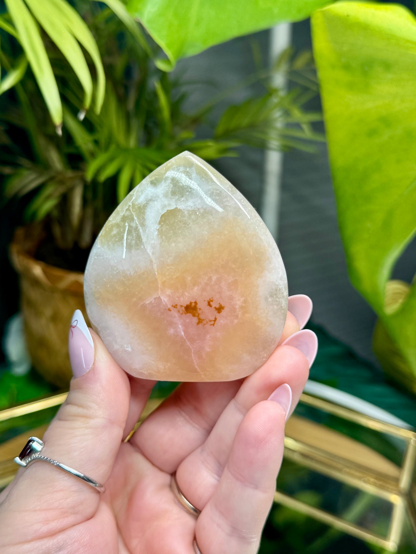 Pink Aragonite Freeform’s