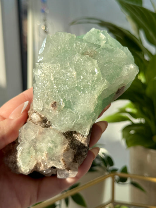 Green Apophyllite from India