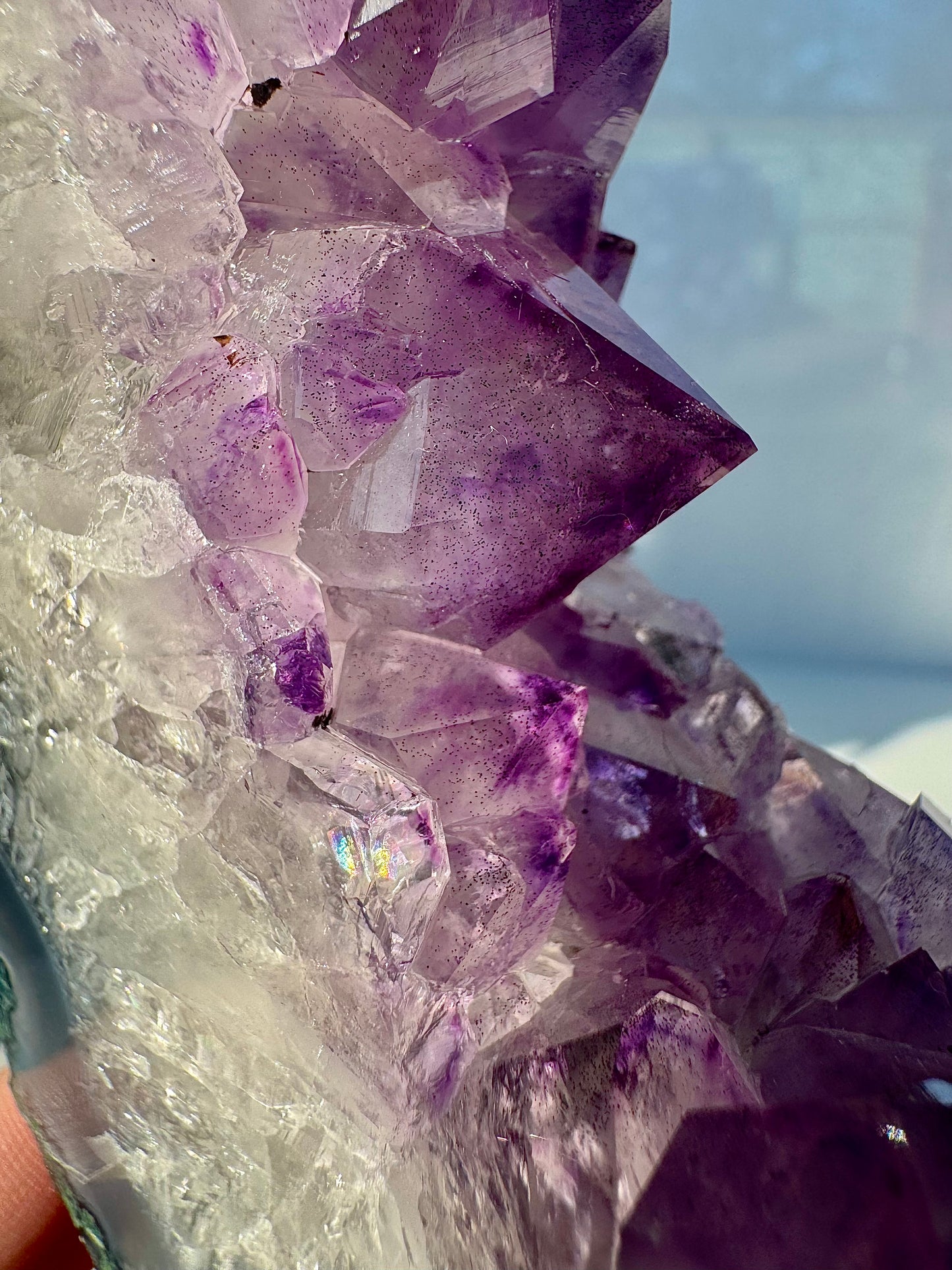 Amethyst Portal on a Custom Spinning Stand