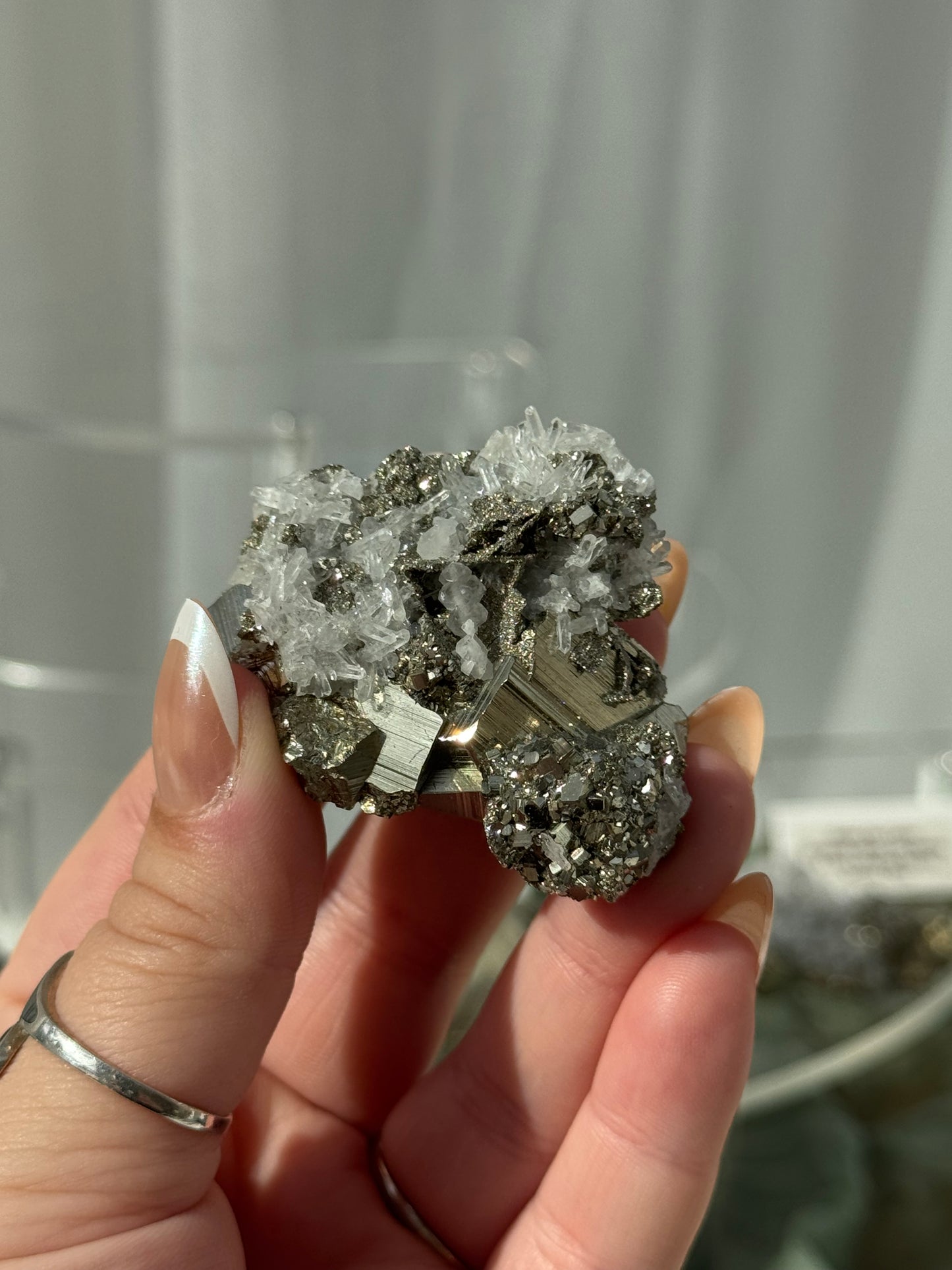 Cubic Pyrite & Quartz Clusters