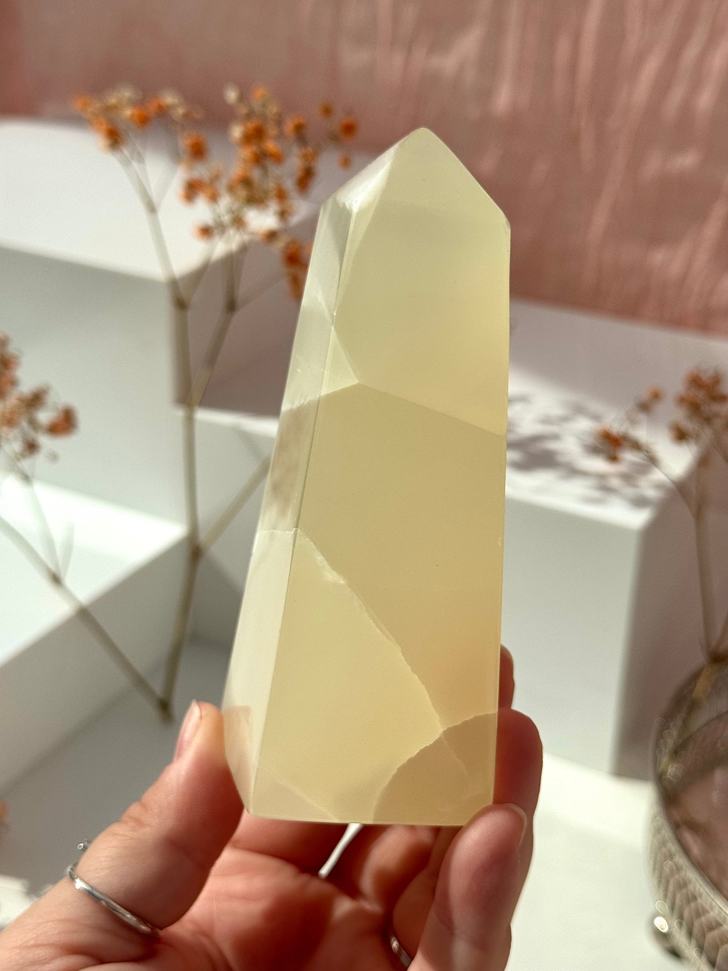 Silky Calcite Towers