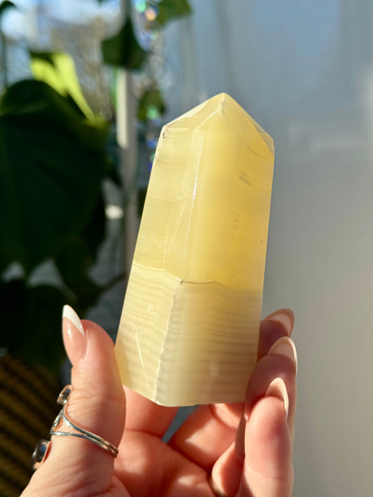 Yellow Fingerprint Calcite Towers
