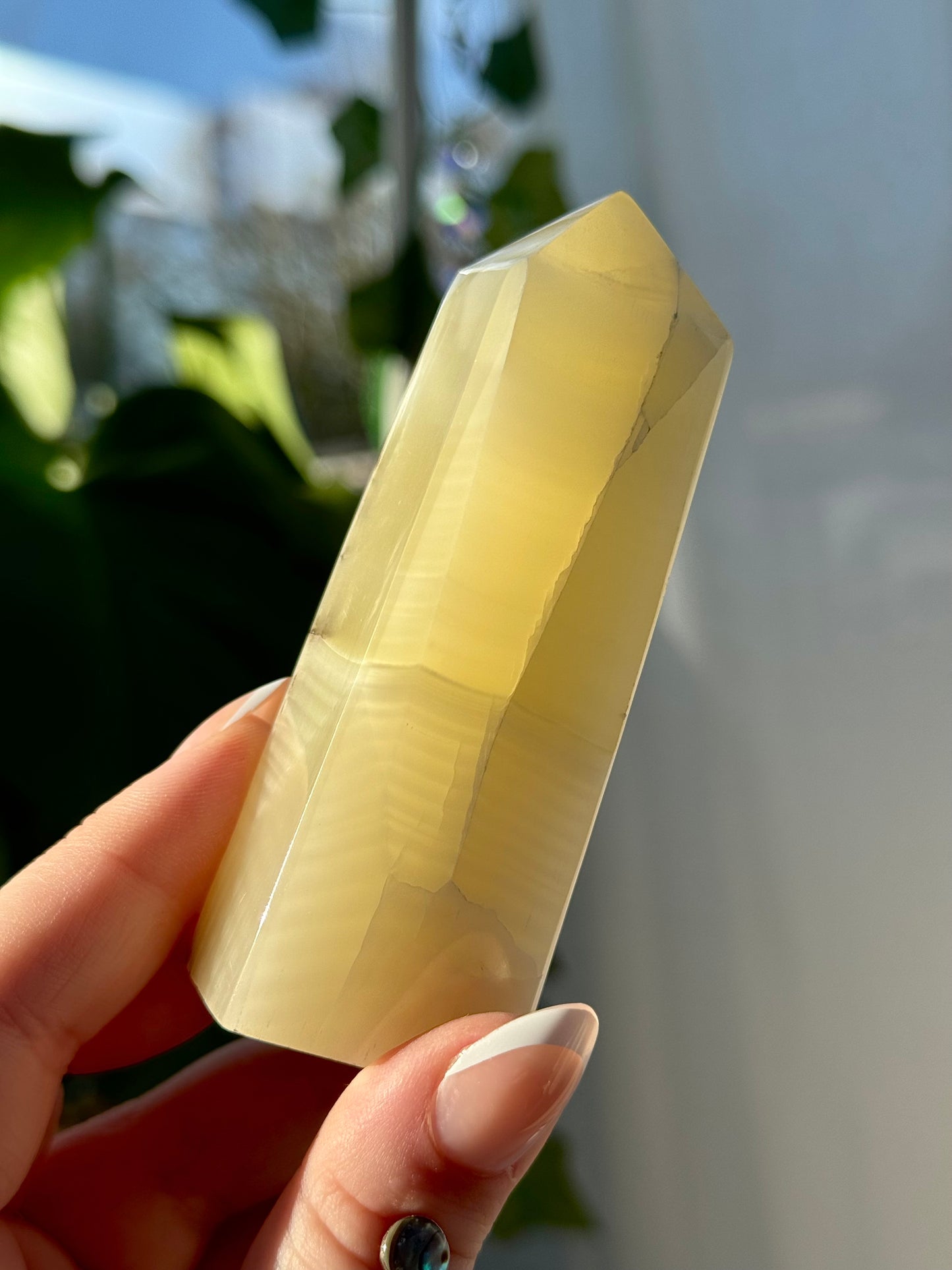 Yellow Fingerprint Calcite Towers