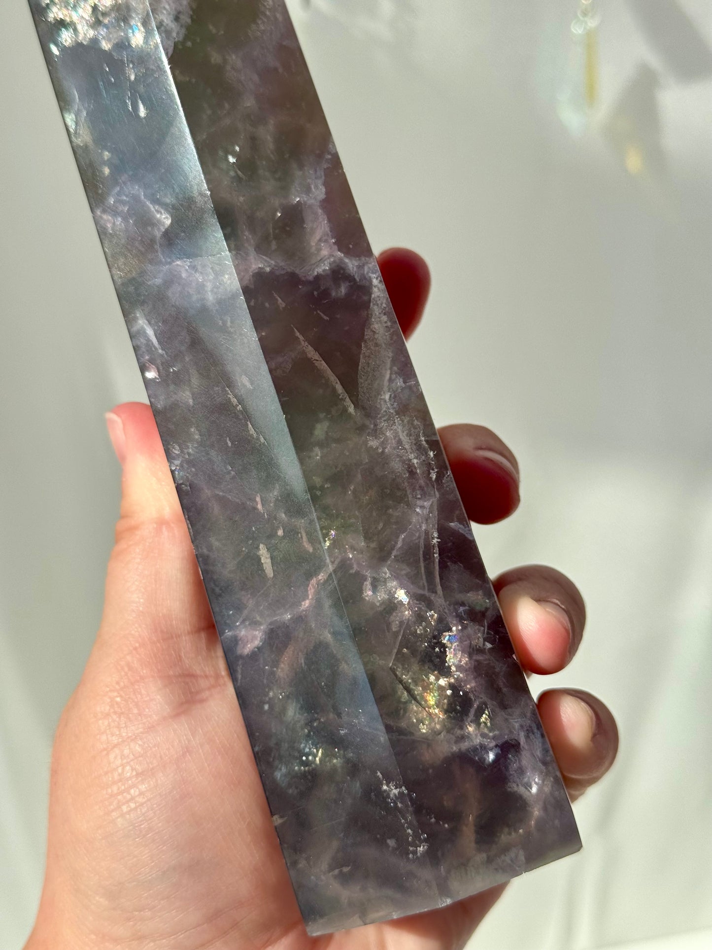Statement Fluorite Tower with Mica