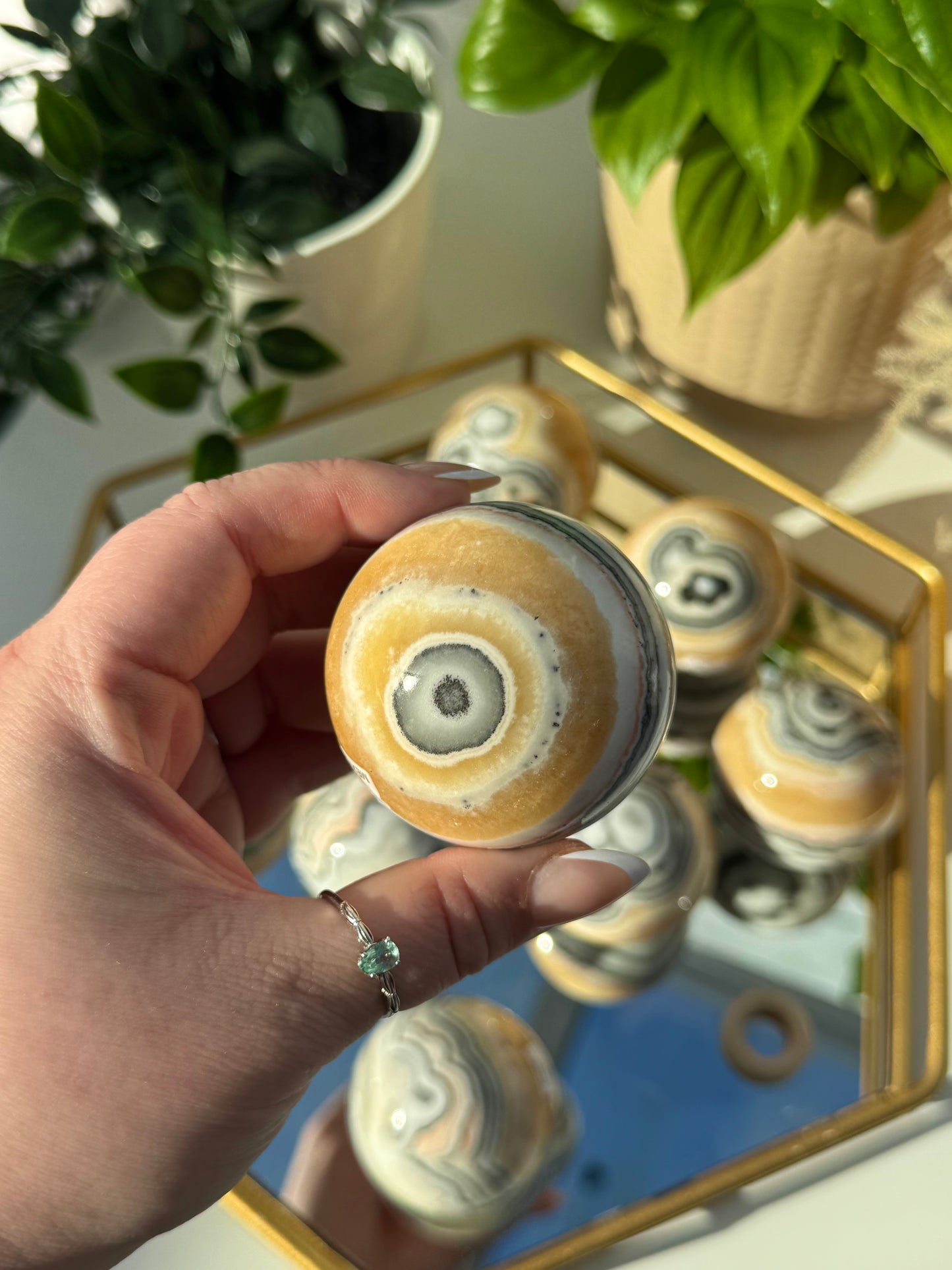 Zebra Calcite Spheres