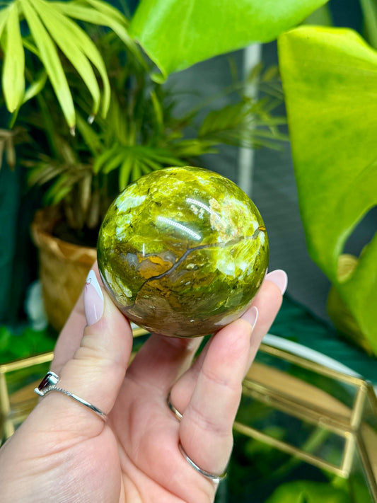 Green Opal Sphere