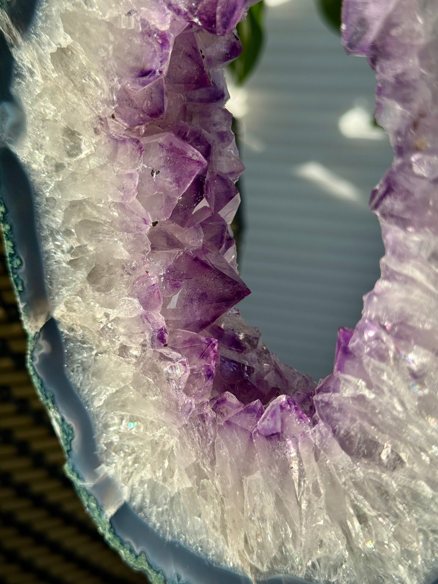 Amethyst Portal on a Custom Spinning Stand