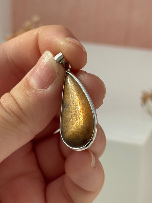 Sunstone Peardrop Pendant