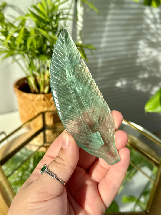 Green Fluorite Feathers