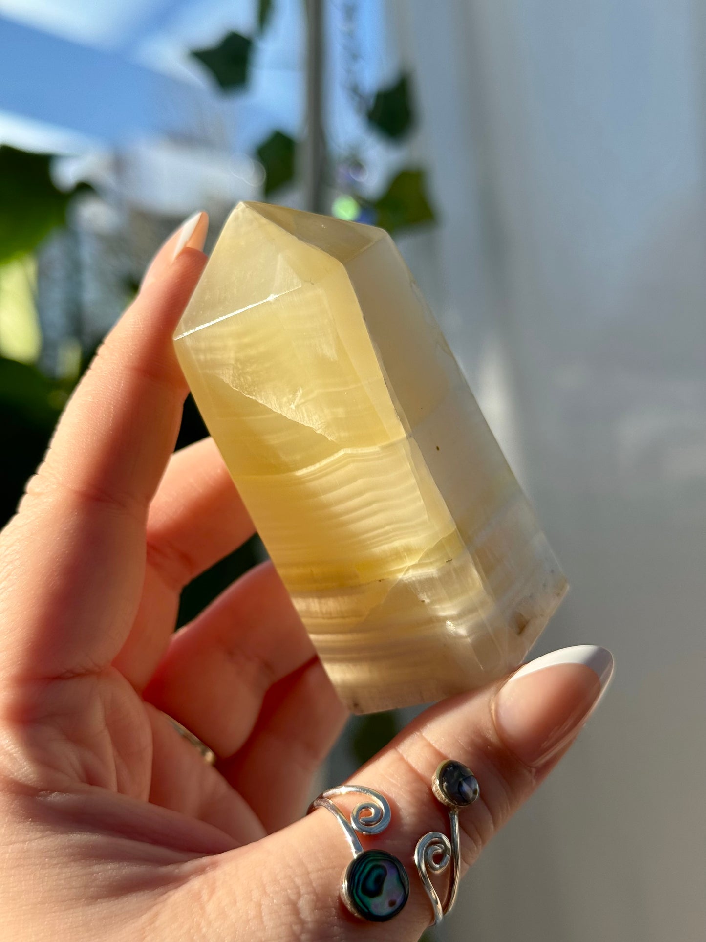 Yellow Fingerprint Calcite Towers