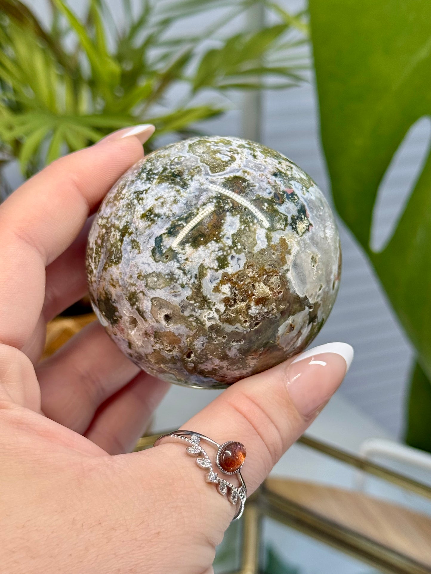 Cosmic Sea Jasper Sphere