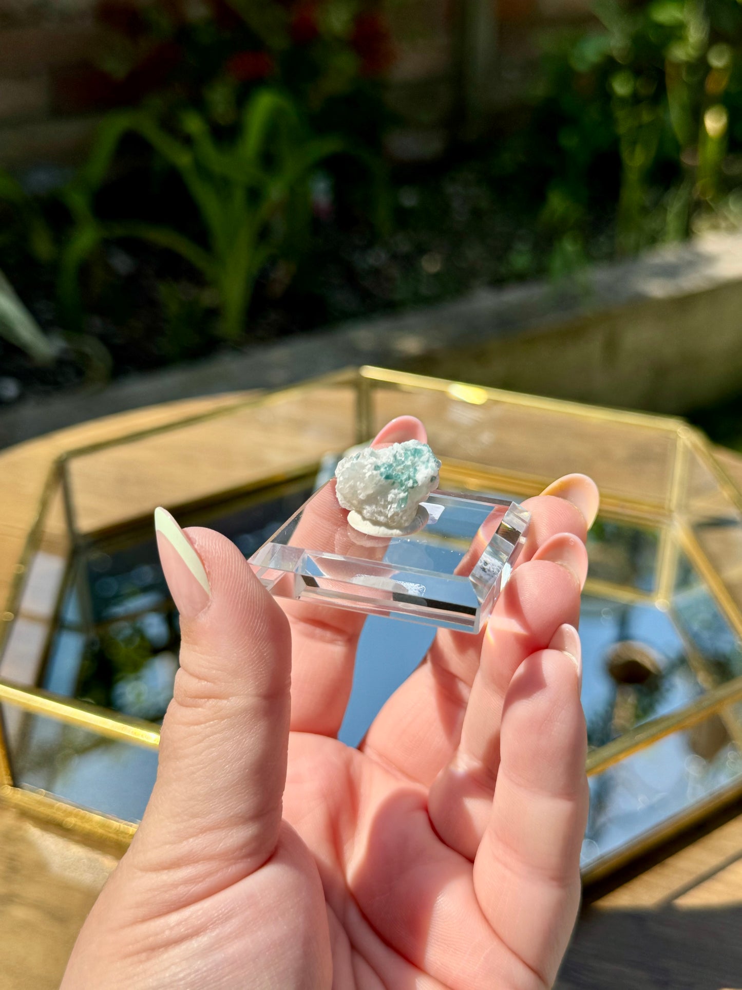 Blue Tourmaline on Matrix