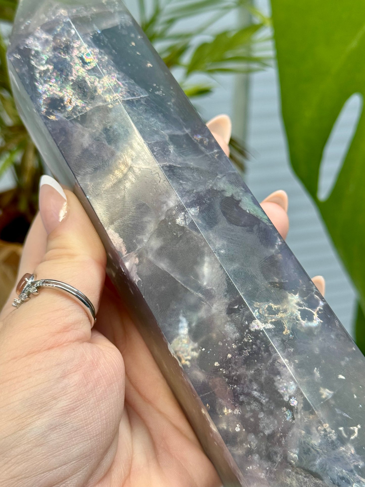 Statement Fluorite Tower with Mica