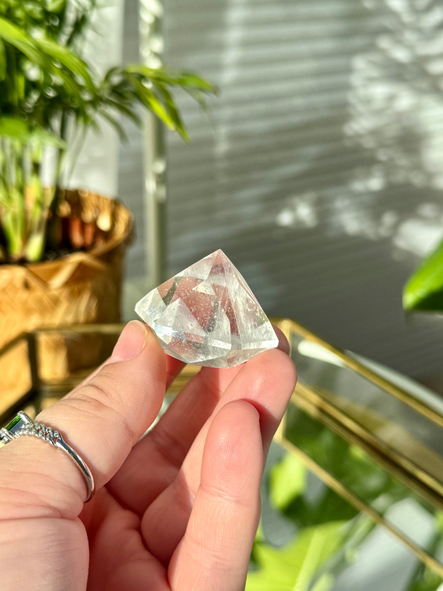 Clear Quartz Diamonds from Brazil