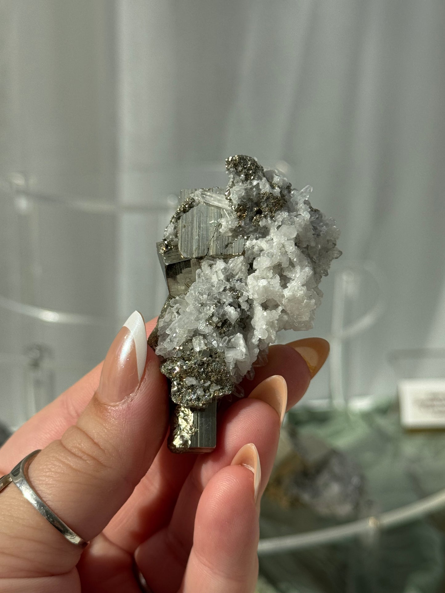 Cubic Pyrite & Quartz Clusters