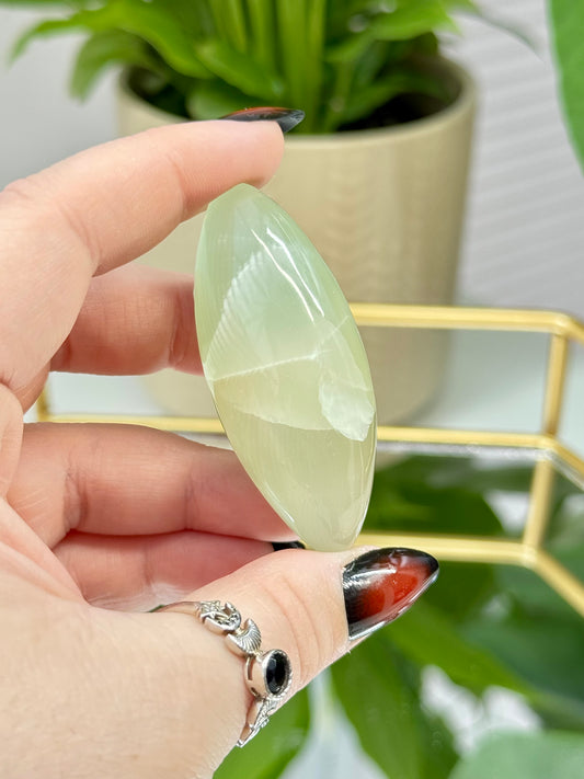 Green Fingerprint Calcite Shivas