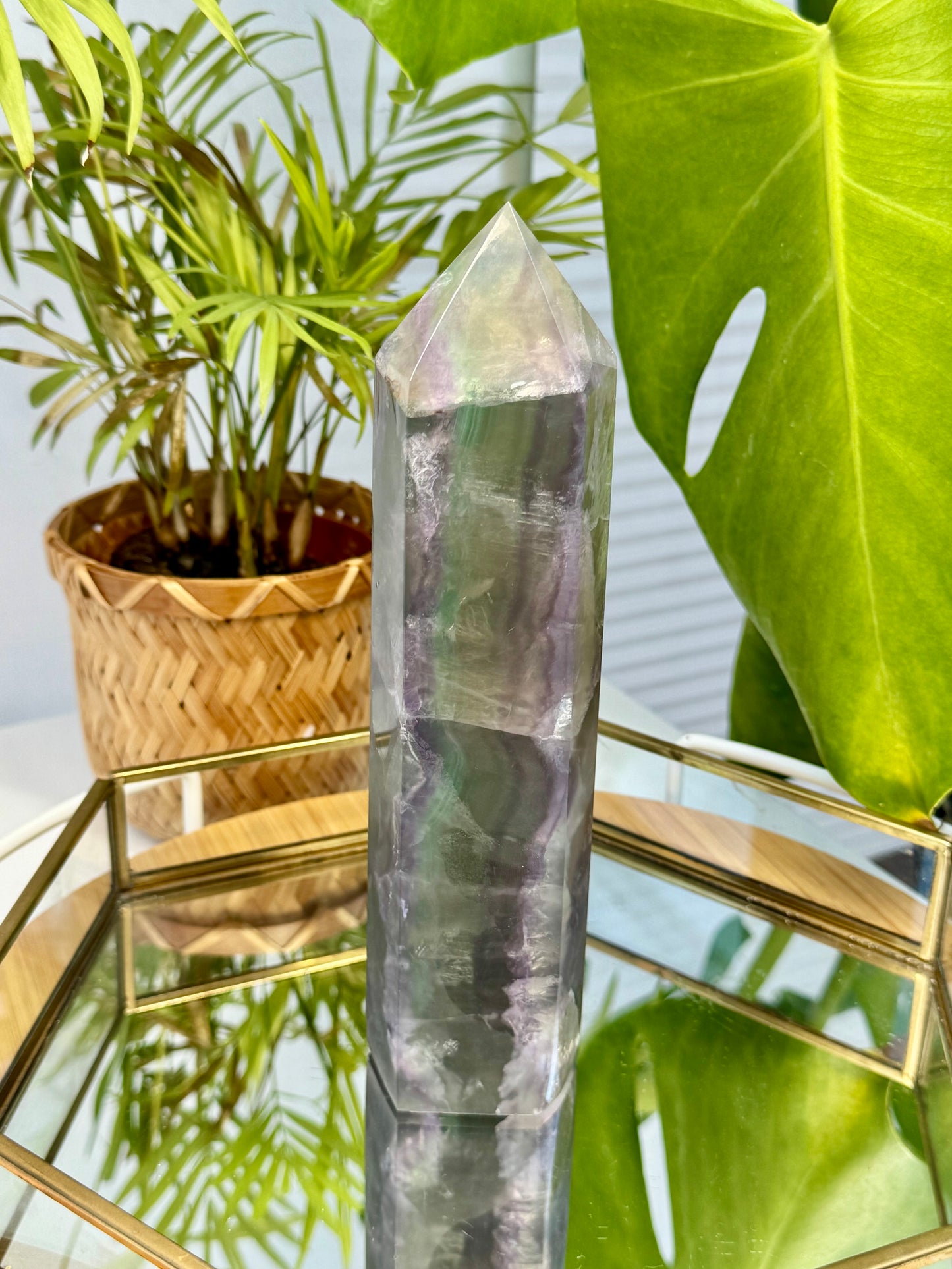 Statement Fluorite Tower with Mica