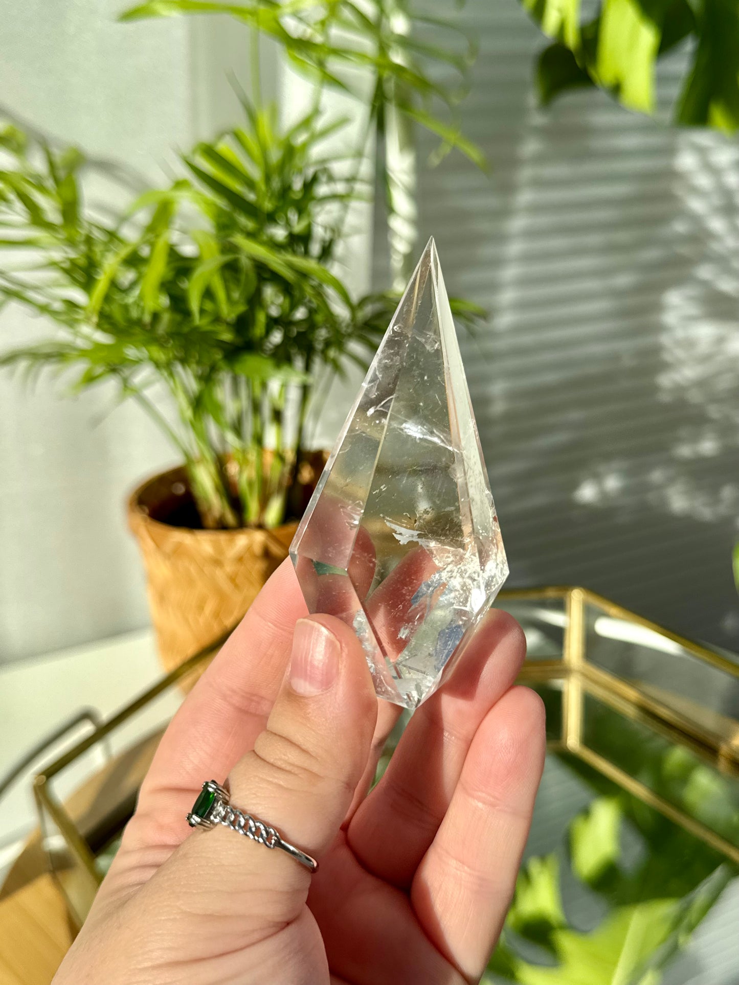 Clear Quartz Tall Diamonds