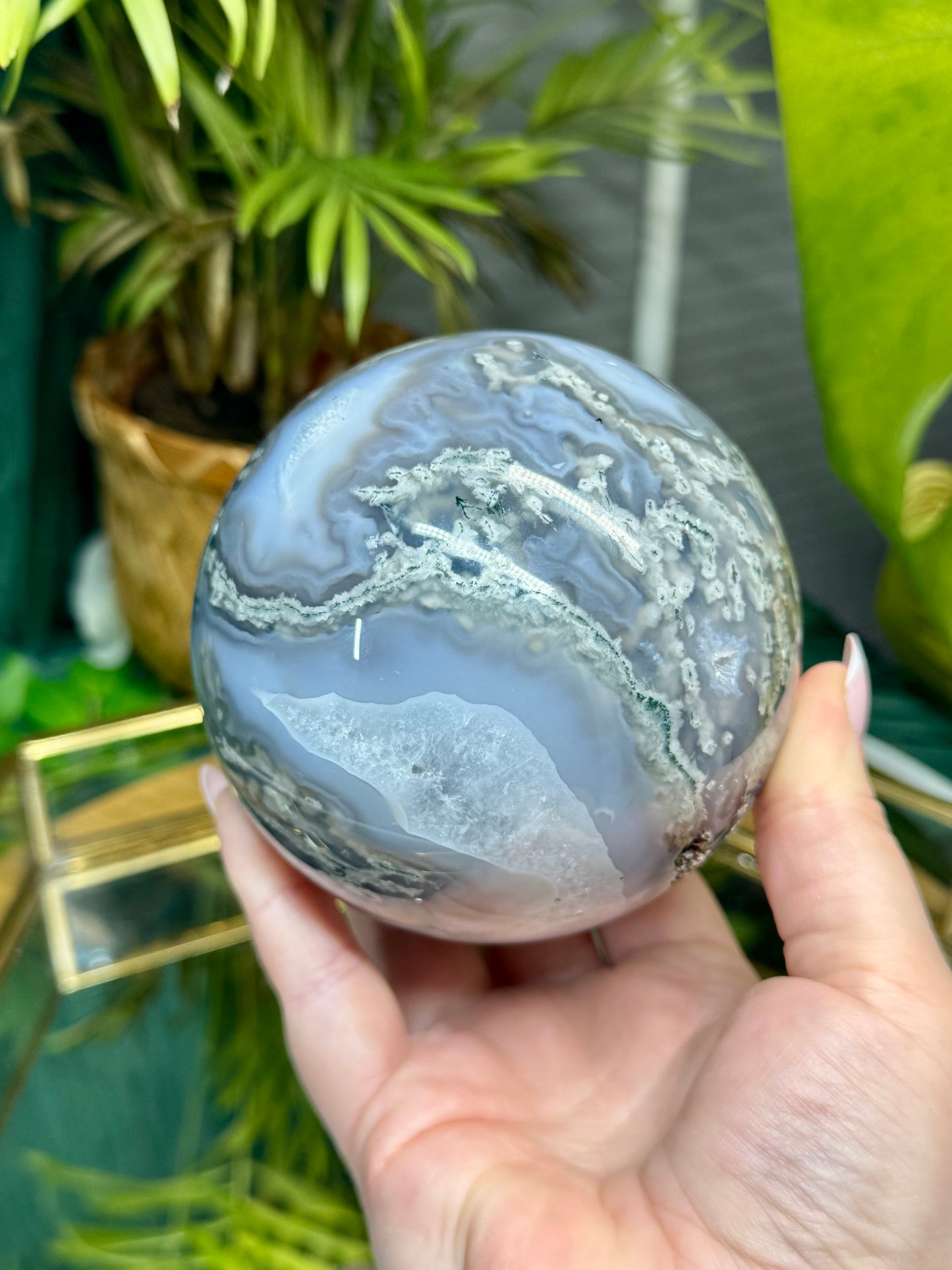 Moss Agate Sphere