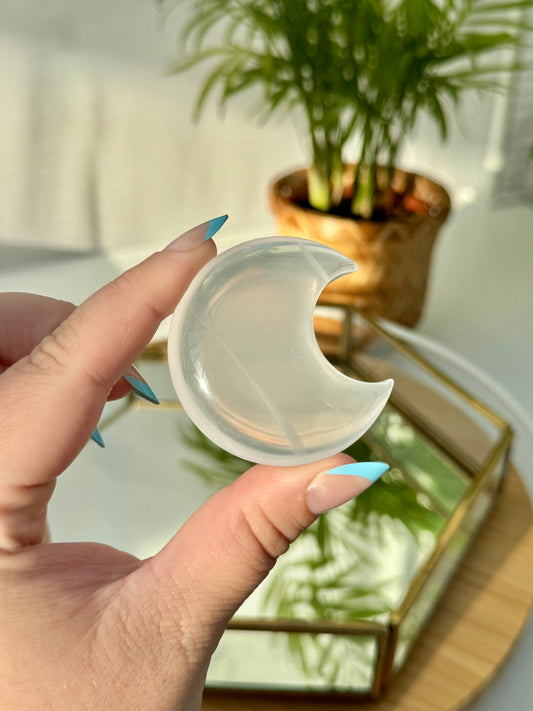 Clear Quartz Moon