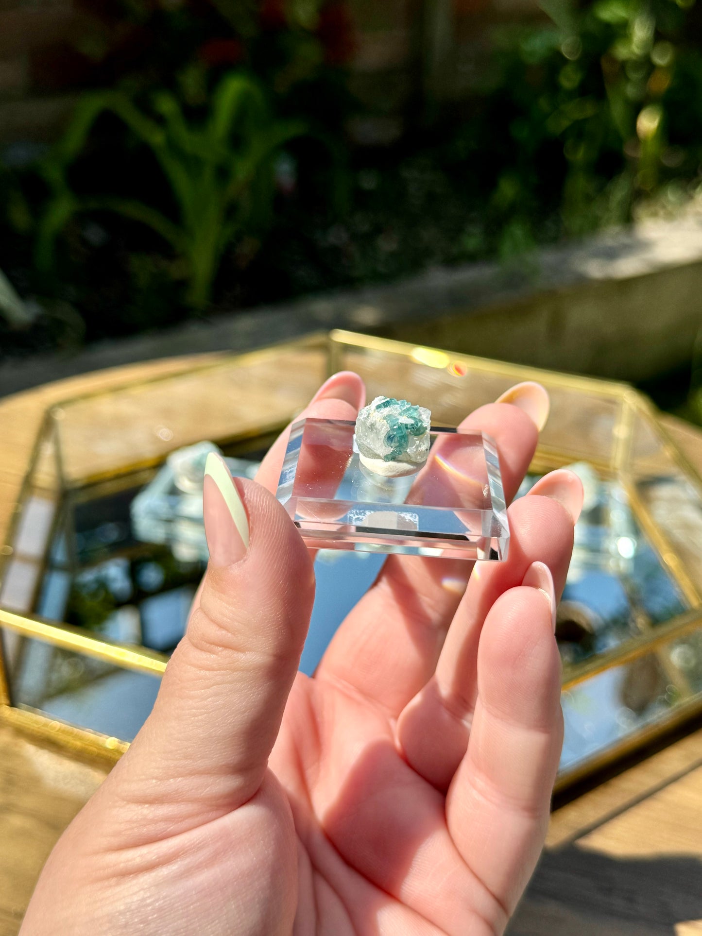 Blue Tourmaline on Matrix