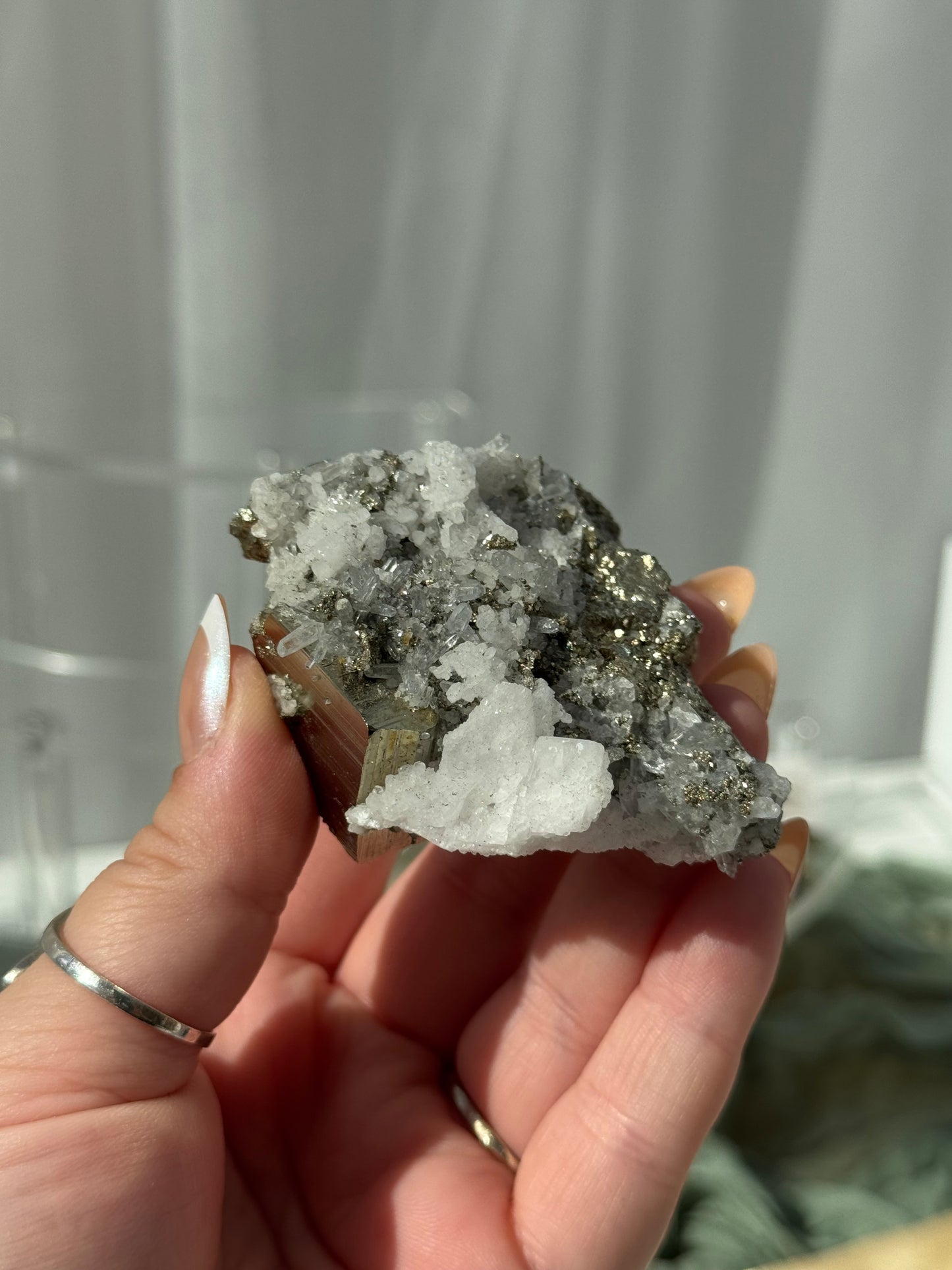 Cubic Pyrite & Quartz Clusters