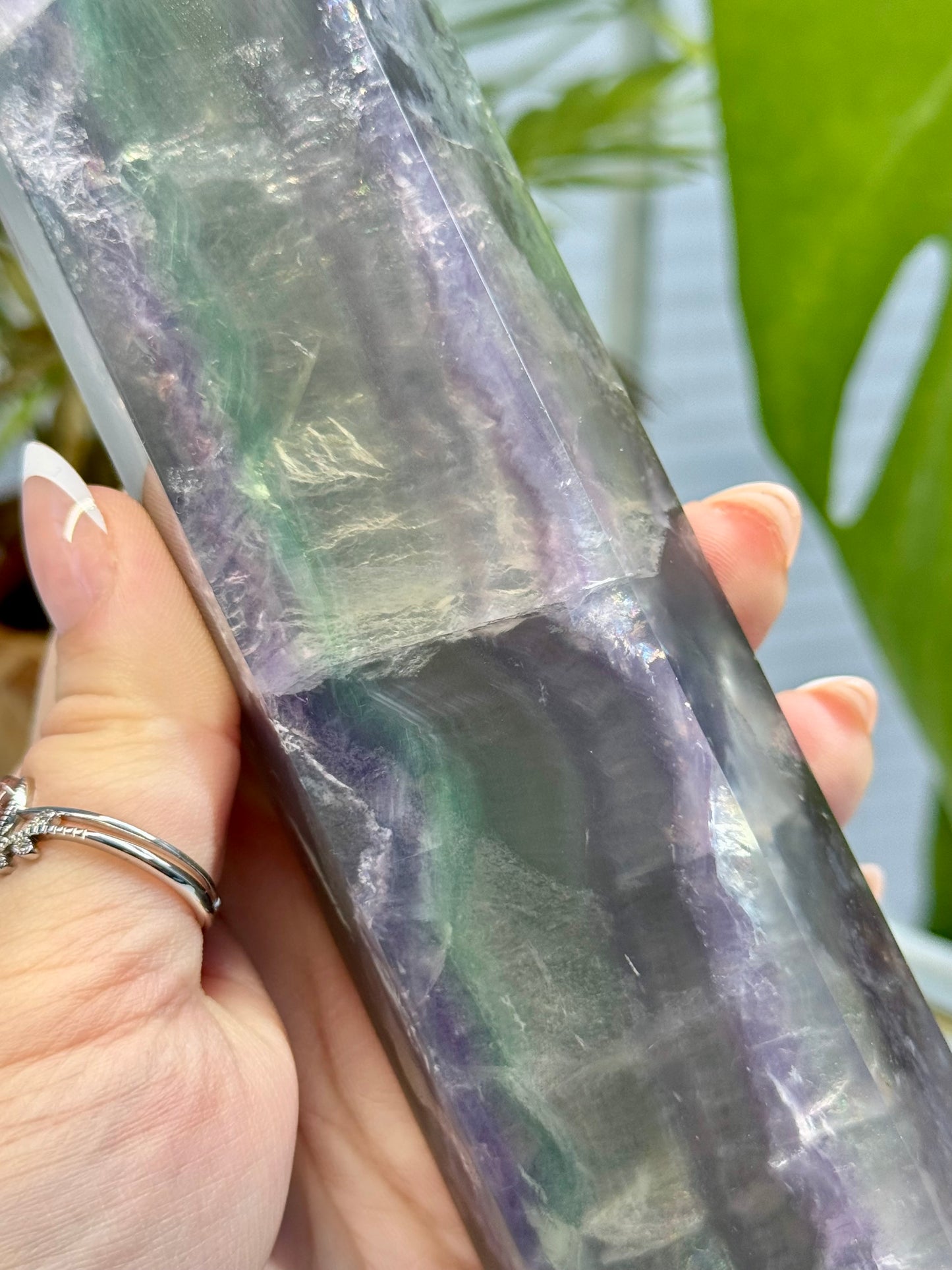 Statement Fluorite Tower with Mica