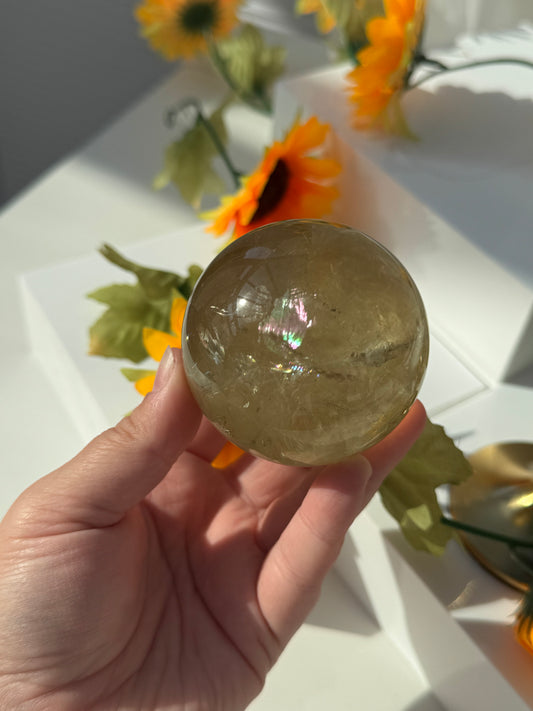 Lemon Quartz Spheres