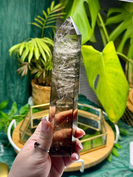 Statement Smokey Quartz Tower