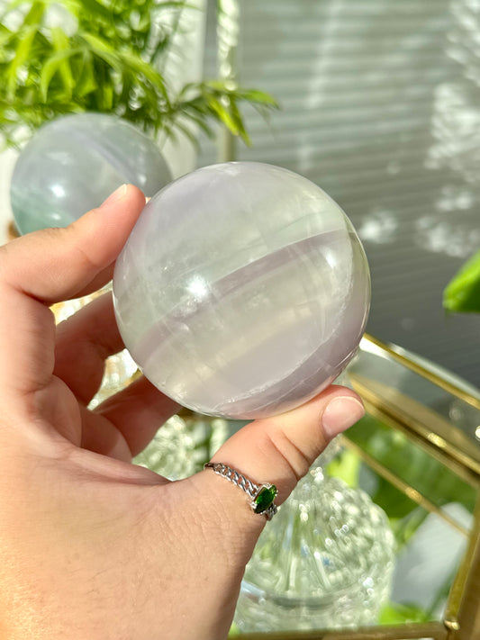Lavender Fluorite Spheres